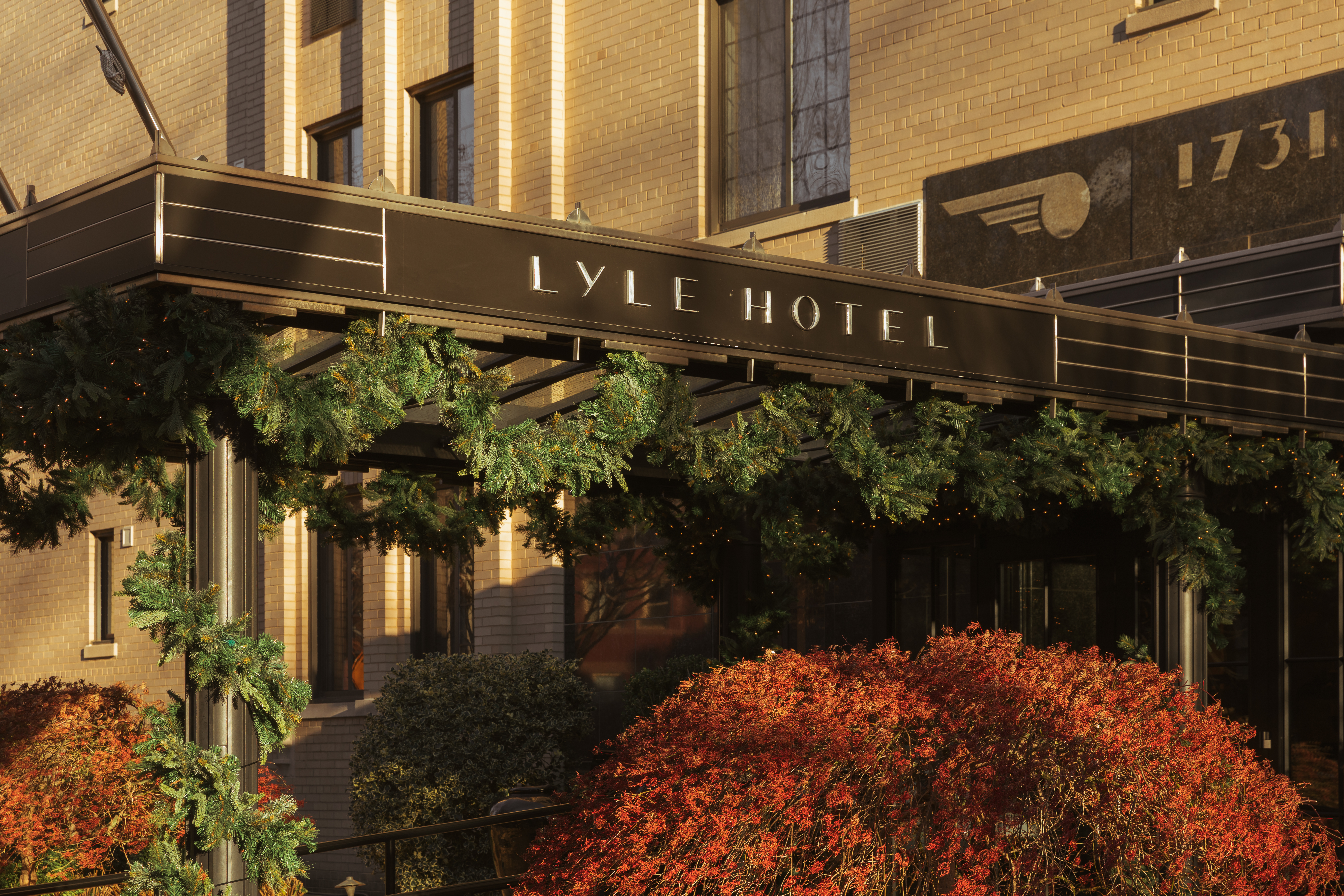 Lyle exterior canopy  above door